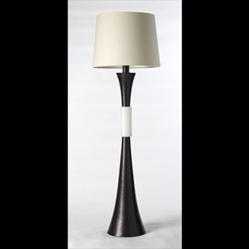 Repousse &Peking Glass Horn Floor Lamp