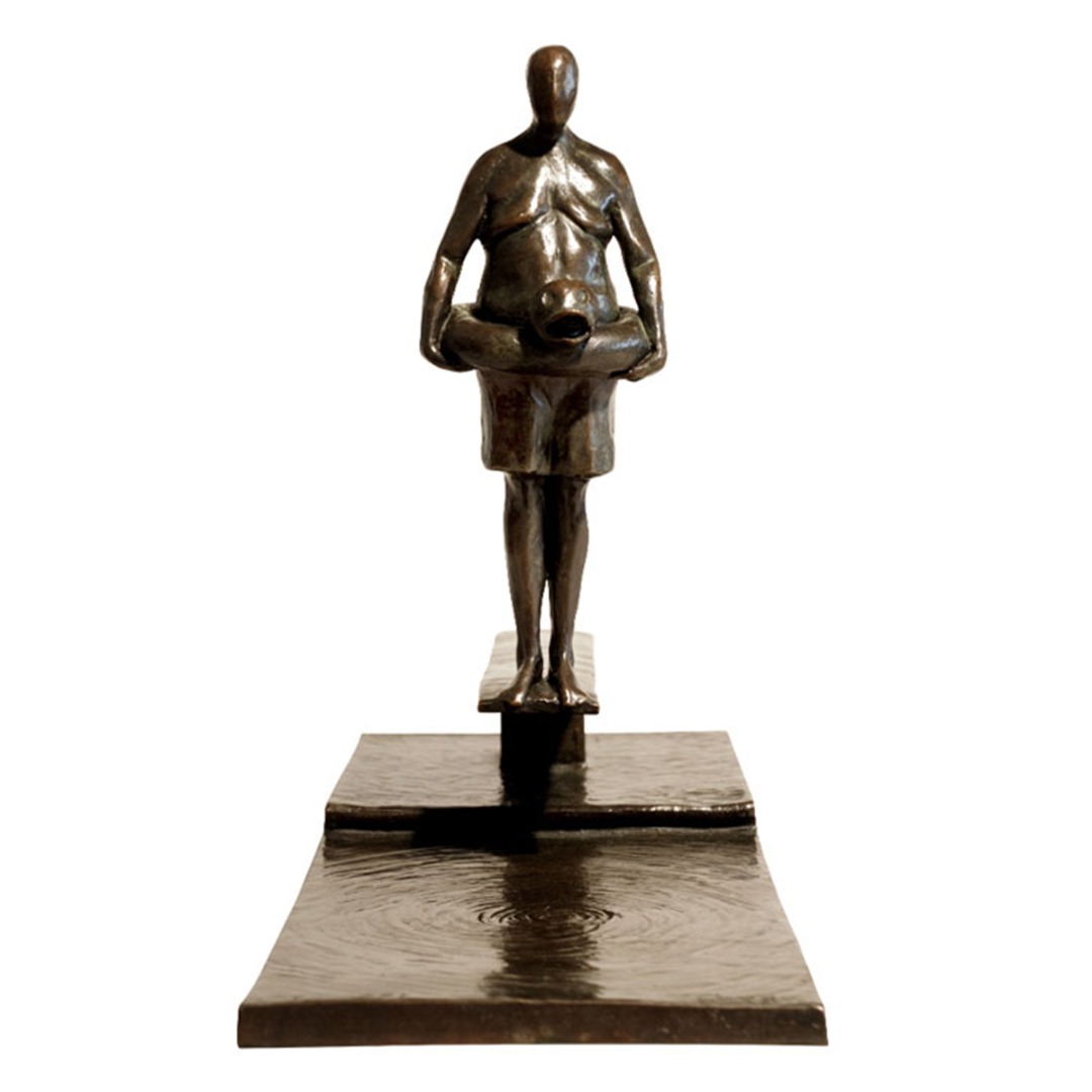 Man on Diving Board Sculptures