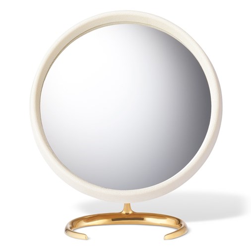 Shagreen Vanity Mirror (Cream)