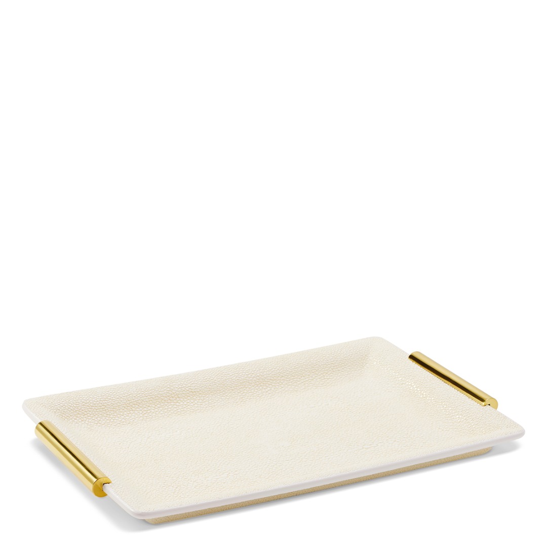 Shagreen Small Vanity Tray (Cream)