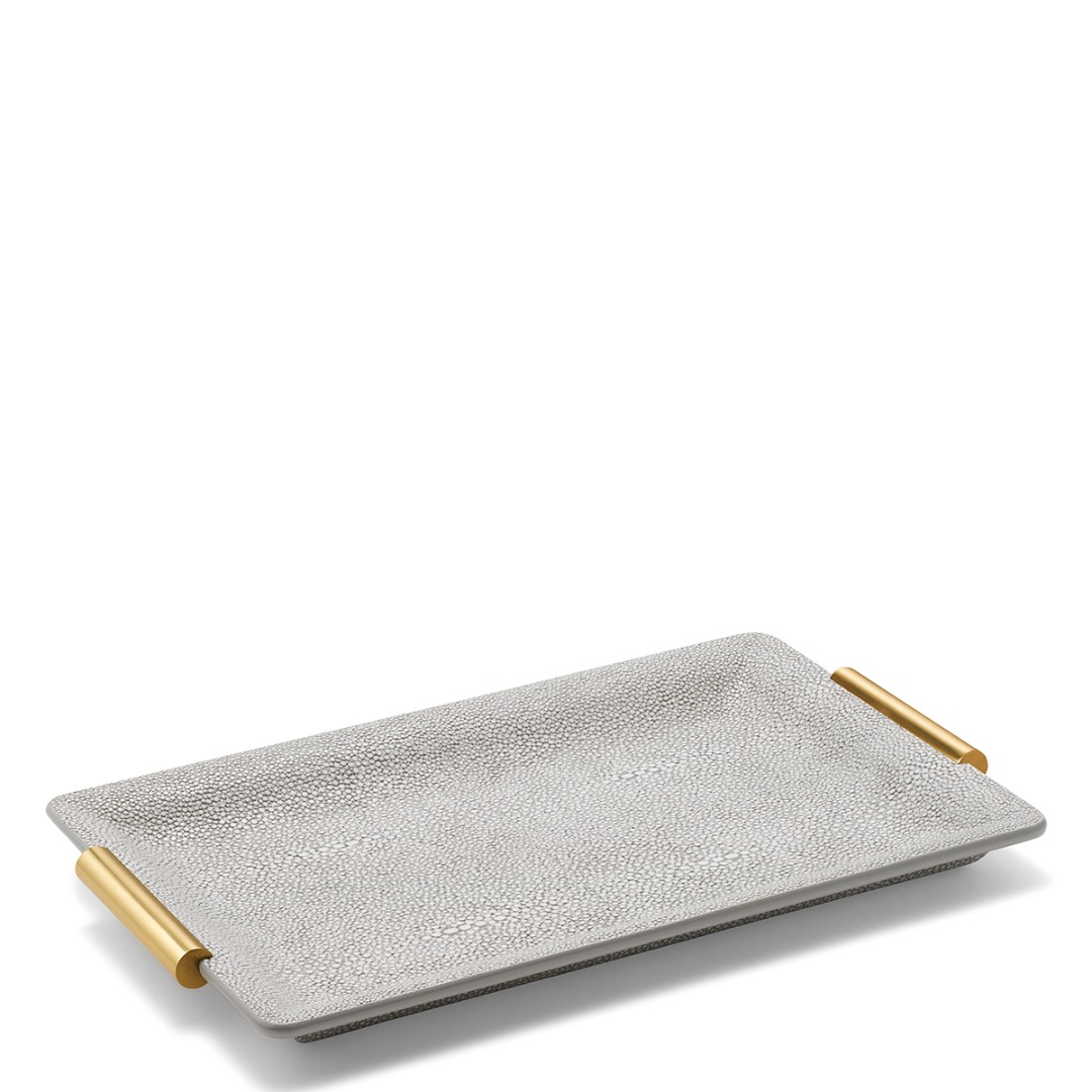 Shagreen Small Vanity Tray (Dove)