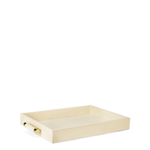 Classic Shagreen Serving Tray (Cream)