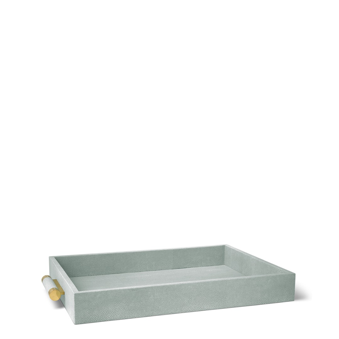 Classic Shagreen Serving Tray (Mist)
