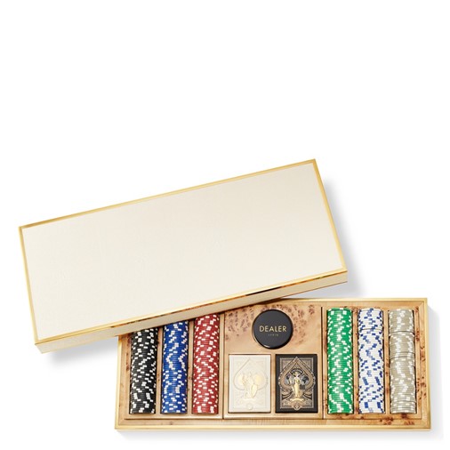 Shagreen Poker Set (Cream)