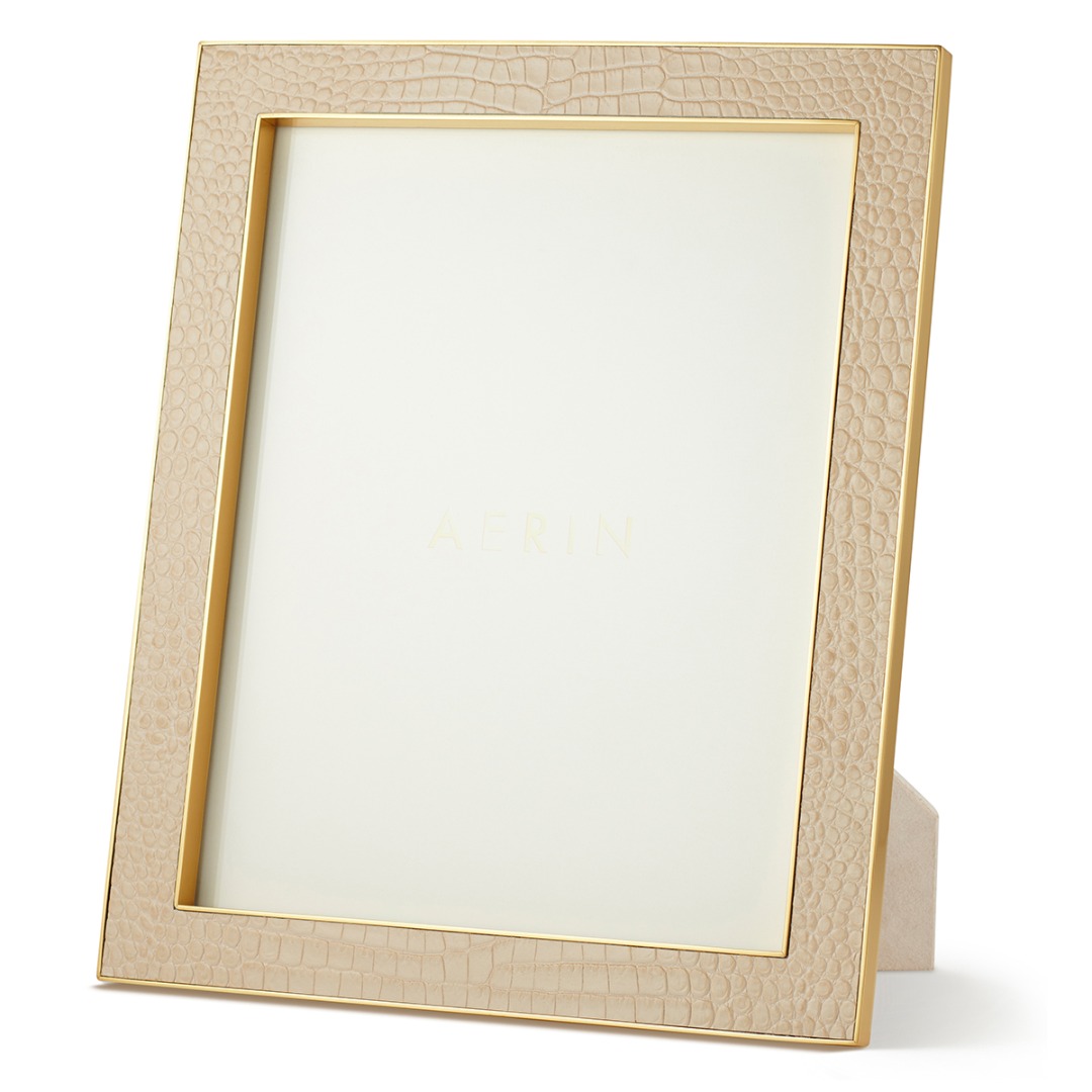 Classic Croc Leather Frame 8x10 (Fawn)