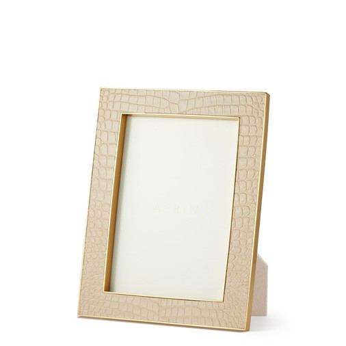 Classic Croc Leather Frame 5x7 (Fawn)