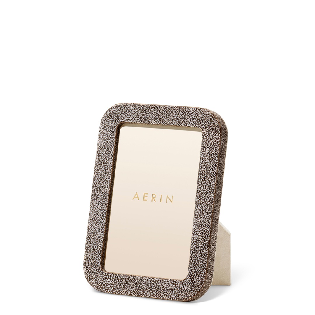 Modern Shagreen Frame 4x6 (Chocolate)