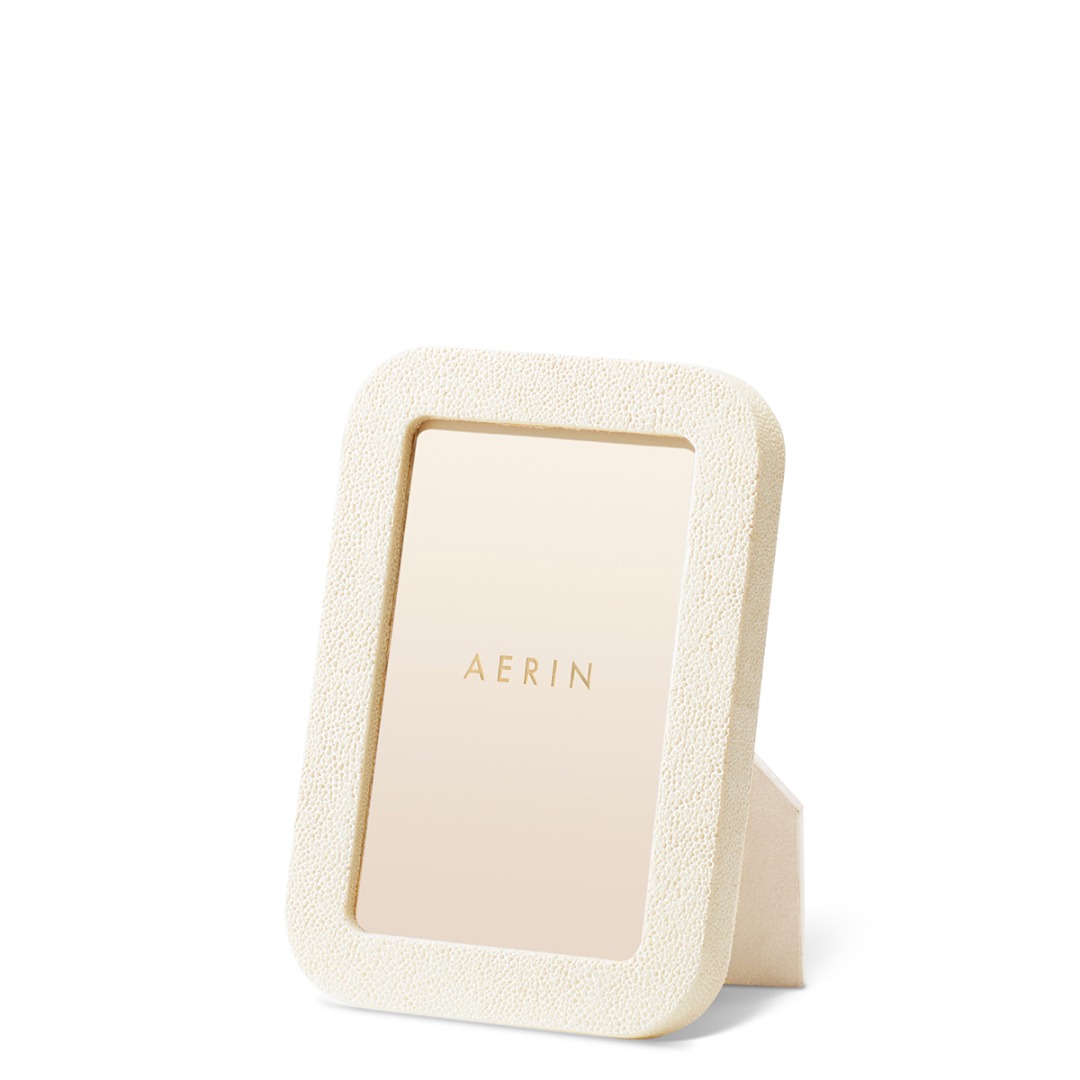 Modern Shagreen Frame 4x6 (Cream)