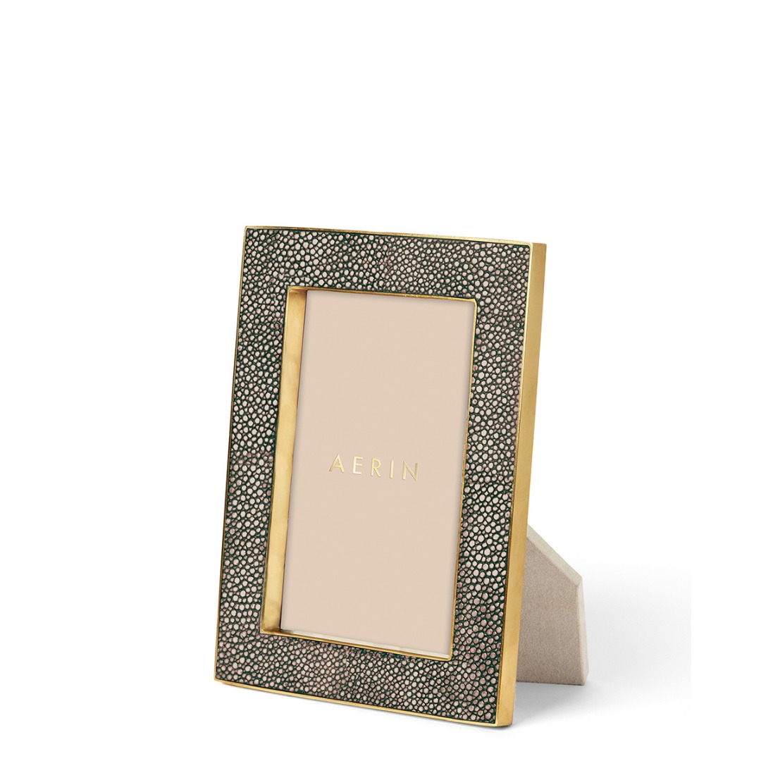 Classic Shagreen Frame 4x6 (Chocolate)