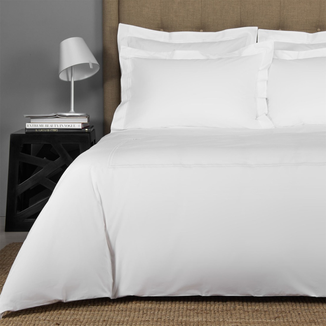 Hotel Classic Duvet Cover (White/White)