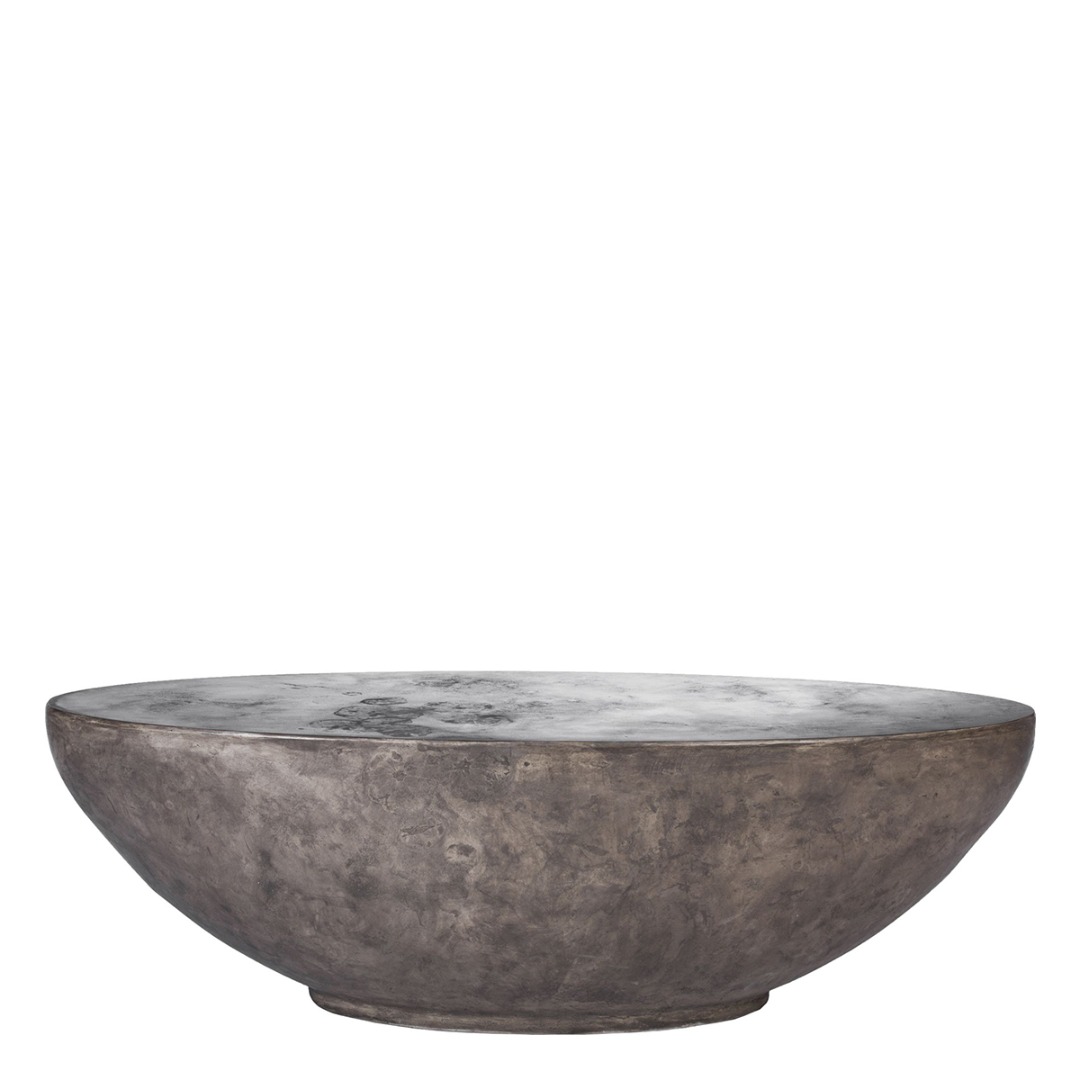 Oval Concrete Cocktail Table