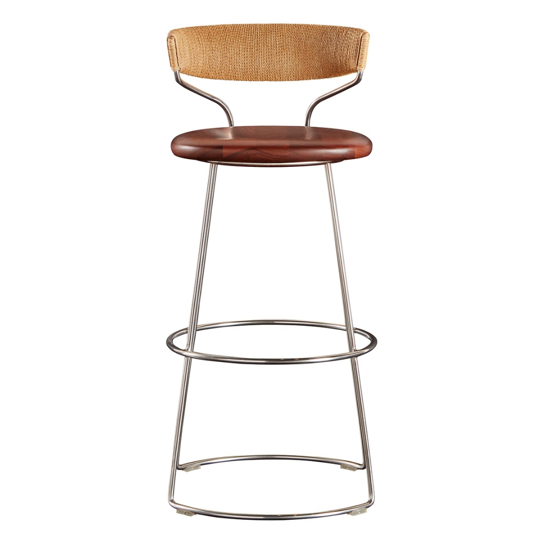 danish cord swivel counter stool