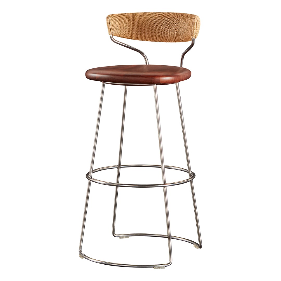 Danish Cord Swivel Counter Stool