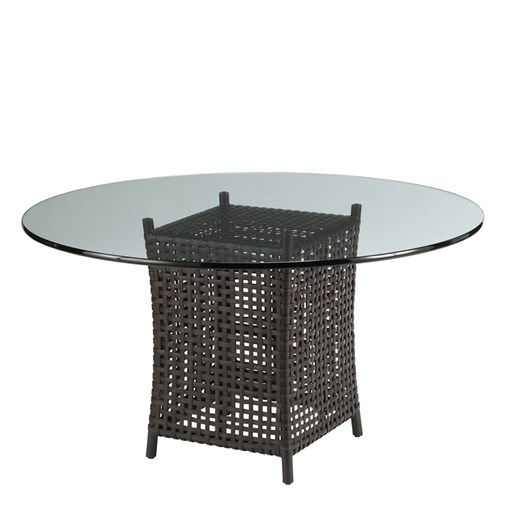 Outdoor Pedestal Table w/Glass Top