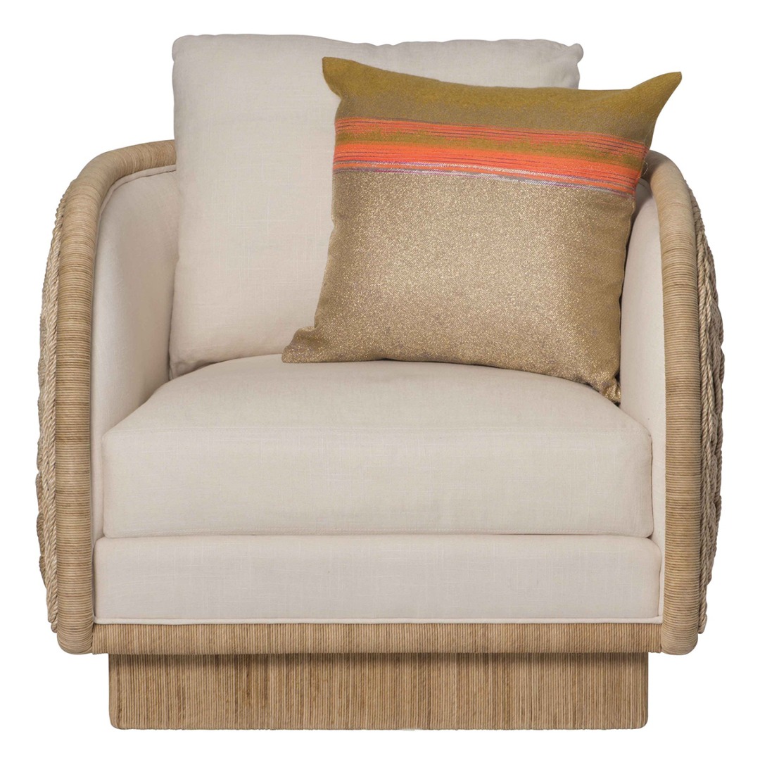 Coastal Braided Swivel Lounge Chair