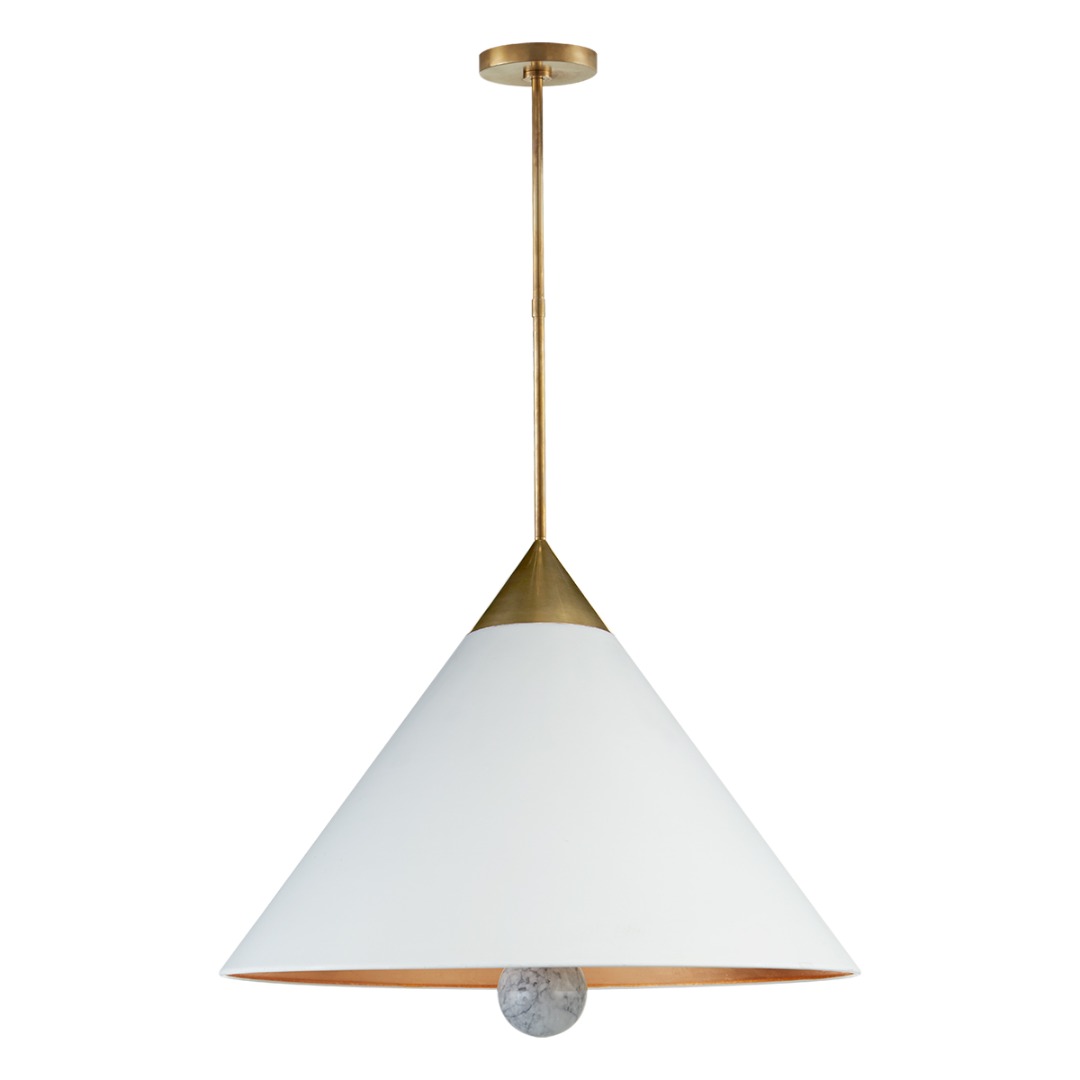 KW - Cleo Large Pendant (White)