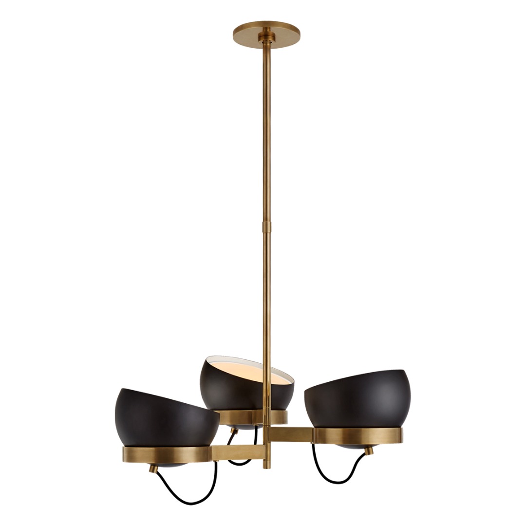 BB - Lightwell Medium Triple Chandelier