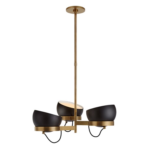 BB - Lightwell Medium Triple Chandelier