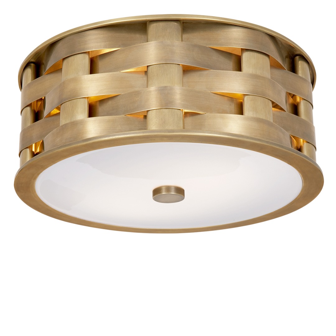RL - Ella Woven Small Flush Mount