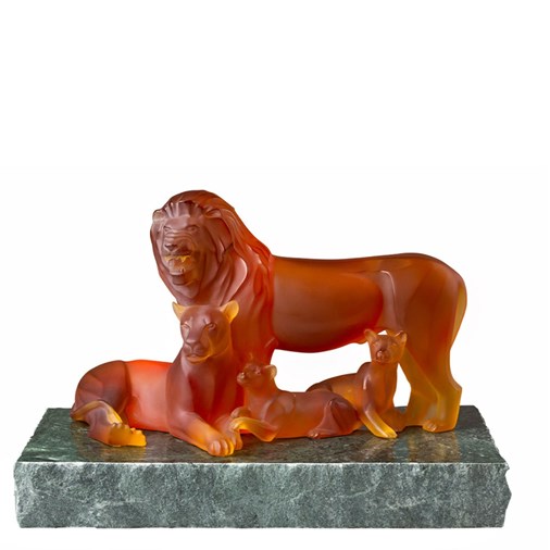 Lions Sculpture (Amber)