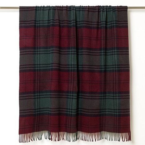 Lambswool Scozzese Throw Red (C1)