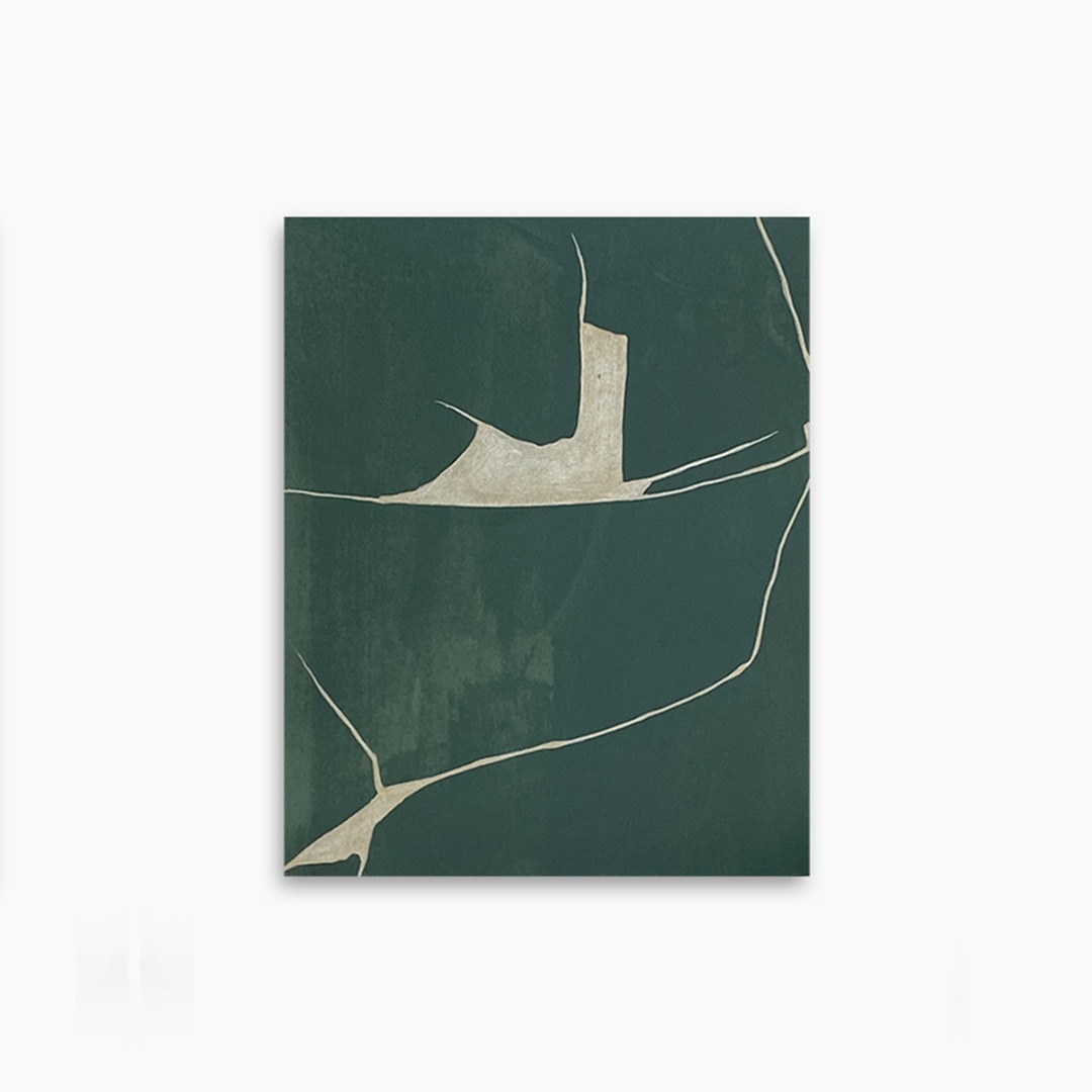 Green & Bronze Kintsugi 16x13