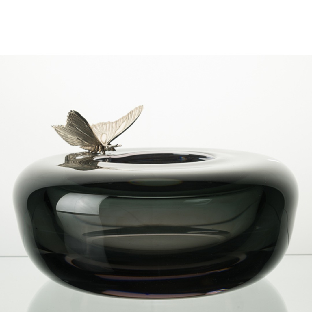 Glacier Butterfly Bowl (Grey)